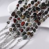 Natural Bloodstone Beaded Bracelets for Women G-P563-07P-16-3