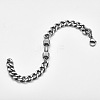 304 Stainless Steel Cuban Link Chain Bracelets for Men FS-WGF5D74-05-2