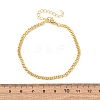Brass Curb Chain Bracelets for Women BJEW-C140-14G-5