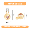 60Pcs 2 Colors Rack Plating Brass Tube Bails KK-DC0004-19-2
