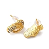Flip Flop Alloy Crystal Rhinestone Stud Earrings FS-WGD6AB8-01-2