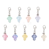 9Pcs Glass Pendant Decorations HJEW-JM03929-02-2