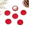 Woolen Fabric Cabochons PW-WGEBB1D-01-1