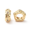 Brass Micro Pave Cubic Zirconia European Beads KK-M233-48G-1