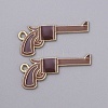 Cowboy Theme Alloy Enamel Pendants ENAM-CJC0012-050B-1