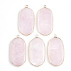 Natural Rose Quartz Pendants G-S344-18D-1