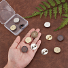 12Pcs 3 Colors Blank Alloy Bolo Tie Round Slider Pack FIND-PH0023-93-3