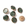 Alloy Enamel Shank Buttons BUTT-WH0015-52B-1