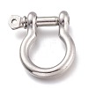 304 Stainless Steel D-Ring Anchor Shackle Clasps STAS-Z017-15P-3