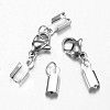 Tarnish Resistant 304 Stainless Steel Lobster Claw Clasps X-STAS-G075-02B-1