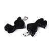 Natural Obsidian Pendants G-T144-11A-2
