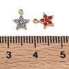 304 Stainless Steel Micro Pave Cubic Zirconia Charms CU-CBA5775-01G-3