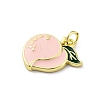 Brass Enamel Pendants KK-U066-05A-G-2