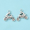 Tibetan Style Alloy Rider Motorcycle Pendants TIBEP-12941-AS-LF-1