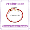 3Pcs 3 Colors Leather Braided Cord Bracelets BJEW-GO0001-19-2
