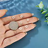 6Pcs 925 Sterling Silver Hollow Initial Beads STER-TA0001-53O-7