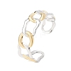 Oval 304 Stainless Steel Cuff Bangles for Women BJEW-B150-06GP-4