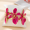 Flower Iron Enamel Cuff Bangles for Women FS-WG24287-03-1