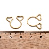 304 Stainless Steel Heart Clip on Nose Rings AJEW-A062-01A-G-4