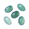 Natural Green Onyx Agate Cabochons X-G-F605E-12A-1