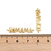 Mother's Day Brass Connector Charms KK-F919-33G-3