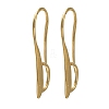 Brass Earring Hooks KK-H502-12G-1