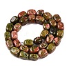 Natural Unakite Beads Strands G-T138-111-2