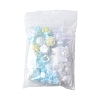 Rainbow Iridescent Plating Acrylic Beads OACR-FS0001-99B-6