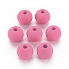 Rubberized Style Acrylic Beads MACR-T042-04A-01G-1