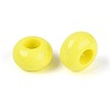 Opaque Acrylic European Large Hole Beads SACR-N019-03E-2