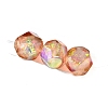 10Pcs Gradient Color & UV Plating Rainbow Iridescent Opaque Resin Beads PW-WG6C260-05-1