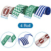  Jewelry 4 Rolls 4 Style Polyester Ribbons OCOR-PJ0001-004-3