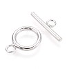 925 Sterling Silver Toggle Clasps STER-T008-51S-2