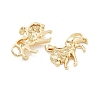 Lion Rack Plating Brass Pendants KK-G512-14G-2