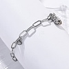 304 Stainless Steel Charm Bracelets STAS-D152-01P-2