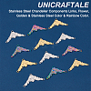 12Pcs 3 Colors 304 Stainless Steel Chandelier Components Links FIND-UN0001-62-5