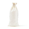 Rectangle Polyester Imitation Burlap Packing Pouches ABAG-N009-01A-4