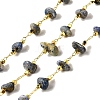 Handmade Natural Lapis Lazuli Chip Beaded Chains CHC-F020-10G-07-1