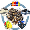 200 Sets 4 Colors Iron Grommet Eyelet Findings SCRA-GF0001-10A-05-5