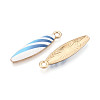 Alloy Enamel Pendants ENAM-T022-40KCG-01-2