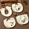 Unfinished Wood Horseshoe Cutouts WOOD-CJC0009-02-5