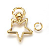 Zinc Alloy Swivel Lobster Clasps PALLOY-WH0041-01B-1
