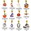 Halloween Alloy Enamel European Dangle Charms PALLOY-FS00014-4