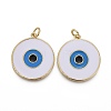 Brass Enamel Pendants KK-F821-48A-2