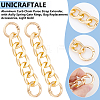 Unicraftale 2Pcs Aluminum Curb Chain Purse Strap Extender FIND-UN0003-04A-LG-5