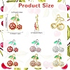 15Pcs 3 Colors Rack Plating Alloy Pendants FIND-YW0009-86A-3