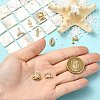 8Pcs 8 Styles Ocean Theme 304 Stainless Steel Charms STAS-CJ0003-52-4