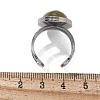 Oval Natural & Synthetic Gemstone Finger Rings RJEW-M062-02P-19-4