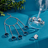 10Pcs 2 Size Stainless Steel Open Cuff Finger Ring Components STAS-UN0038-76-3
