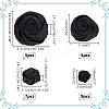 WADORN 26Pcs 4 Style Satin Cloth Ornament Accessories FIND-WR0011-22B-2